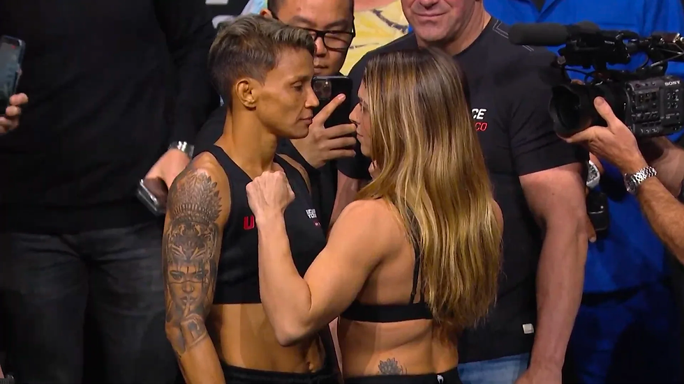 Lemos vs Dern Face Off at UFC 298
