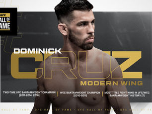 Dominick Cruz Inducted Into UFC Hall of Fame Class of 2026