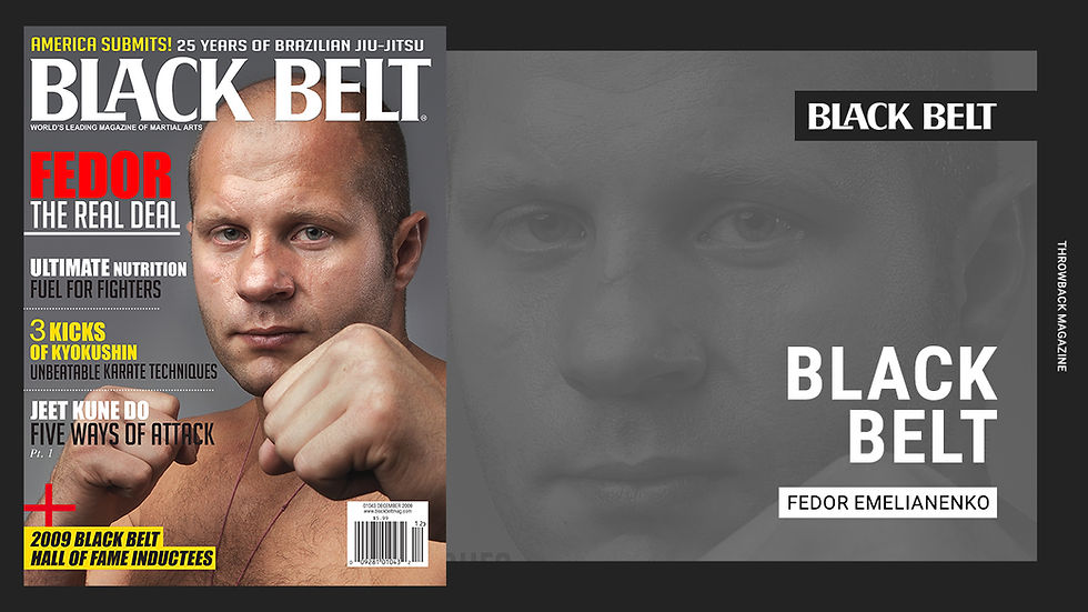 Black Belt Magazine December 2009