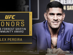 Alex Pereira Named 2026 Recipient of Forrest Griffin Community Award