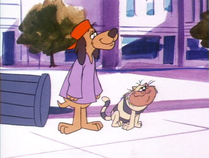 Hong Kong Phooey looks up at the sky