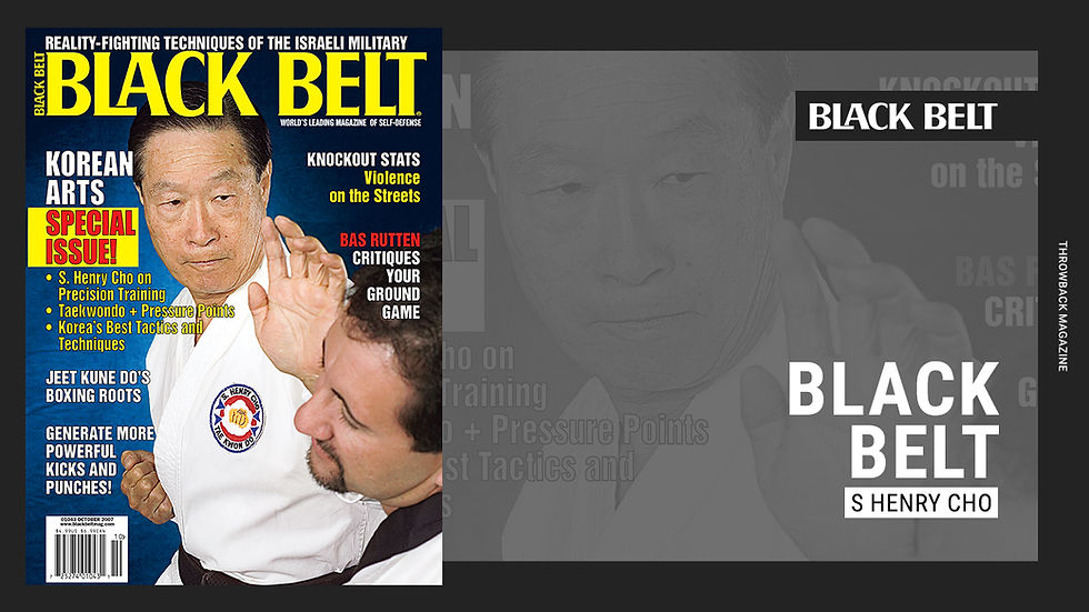 Black Belt Magazine S. Henry Cho