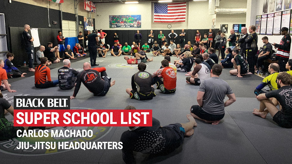 Black Belt Super School List Carlos Machado Jiu-Jitsu Headquarters