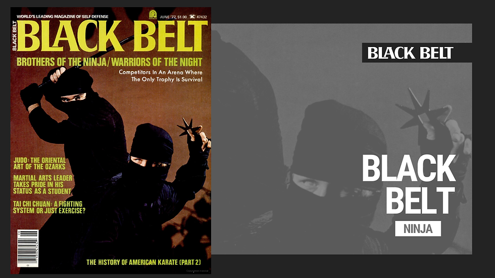 June 1977 cover of Black Belt Magazine