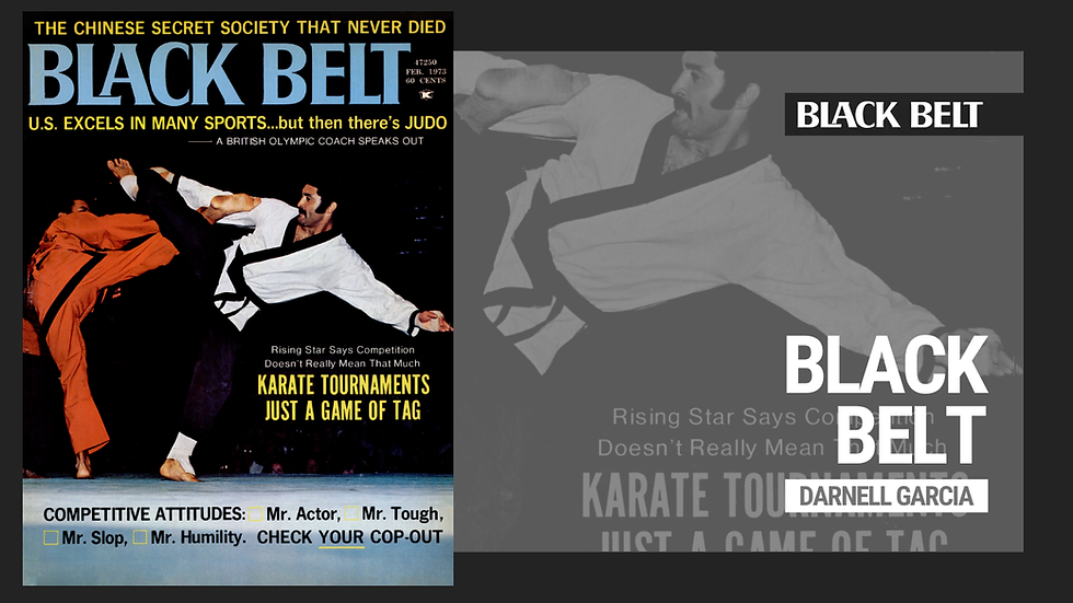 Cover of Black Belt magazine, Nov 1983. Features martial artist in mid-air kick, orange background, and text about karate and self-defense.