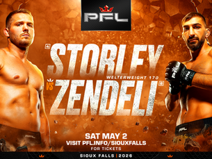 PFL Returns to Sioux Falls on May 2 Featuring Hometown Hero Logan Storley