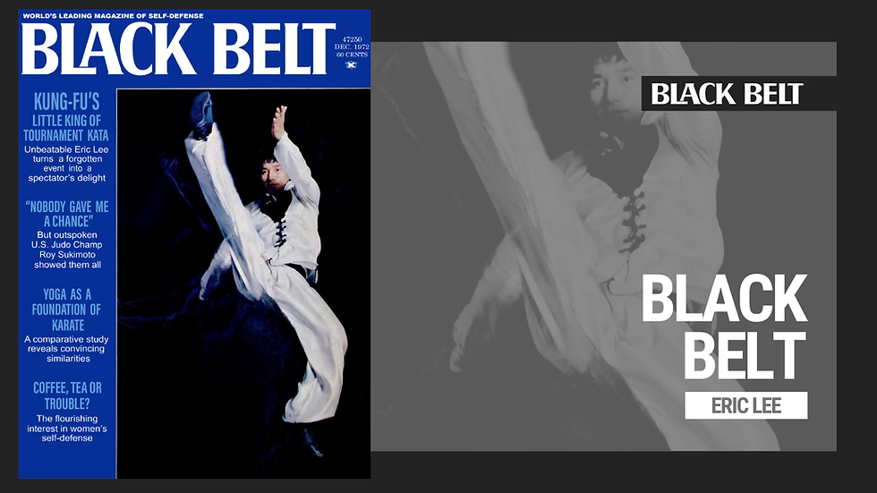 A martial artist in a white gi blocks a kick. Text: "Karate Illustrated," "Who is Al Gene Caraulia," "Jeff Smith vs. Wally Slocki."