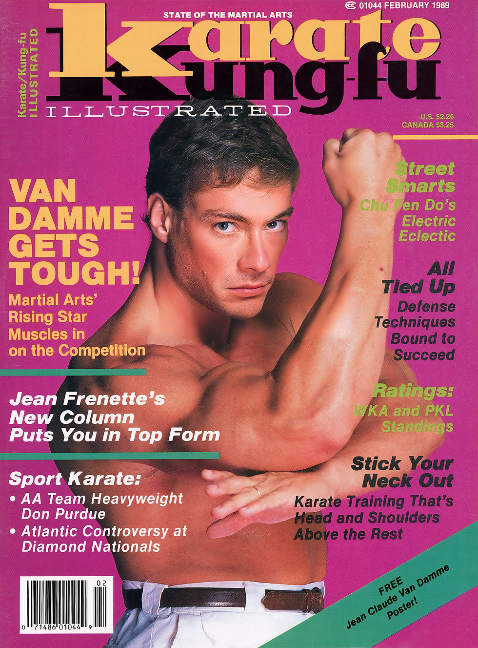 February 1989 cover of Karate/Kung-fu Illustrated