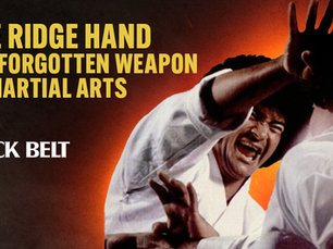 CLASSIC BLACK BELT - Unveiling the Legacy of the Legendary Ridge Hand: A Timeless Technique in the Blood and Guts Era of Karate