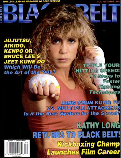 kathy long on black belt mag cover