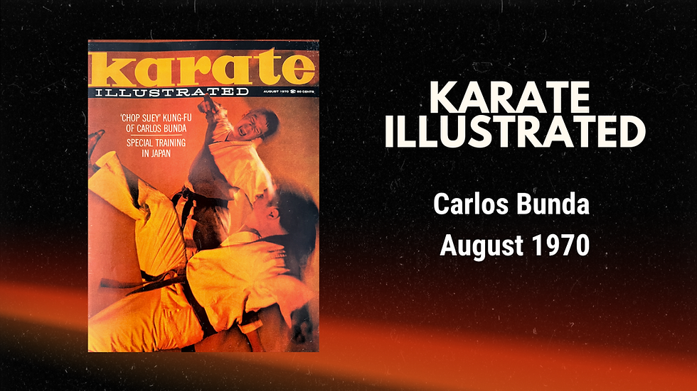 Karate Illustrated Carlos Bunda