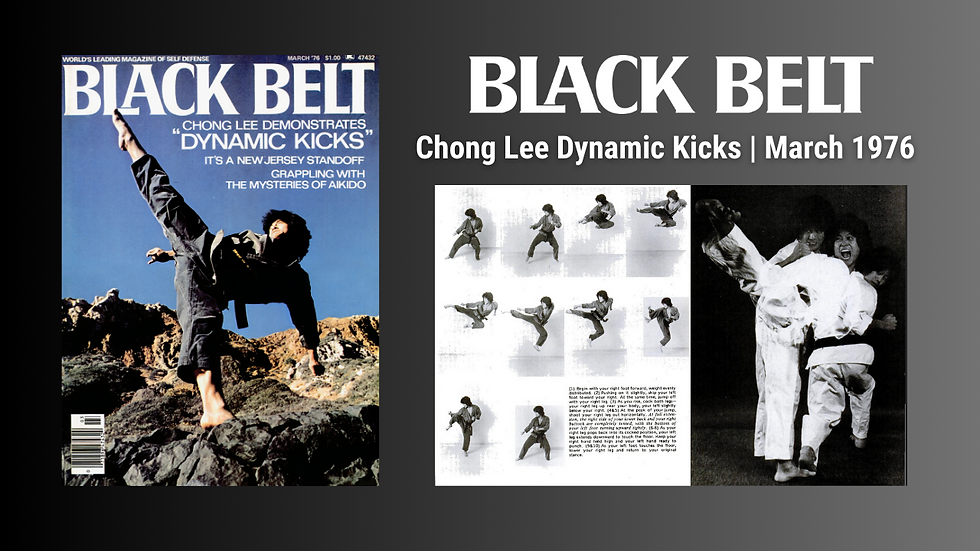 Chong Lee’s “Dynamic Kicks”