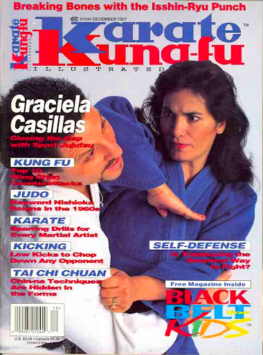 Graciela Casillas on Karate Illustrated cover