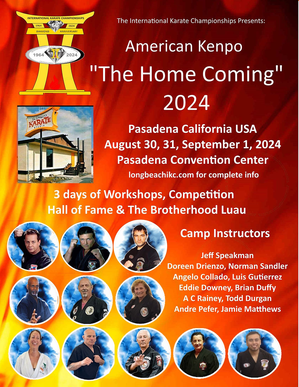 American Kenpo Homecoming 2024 poster