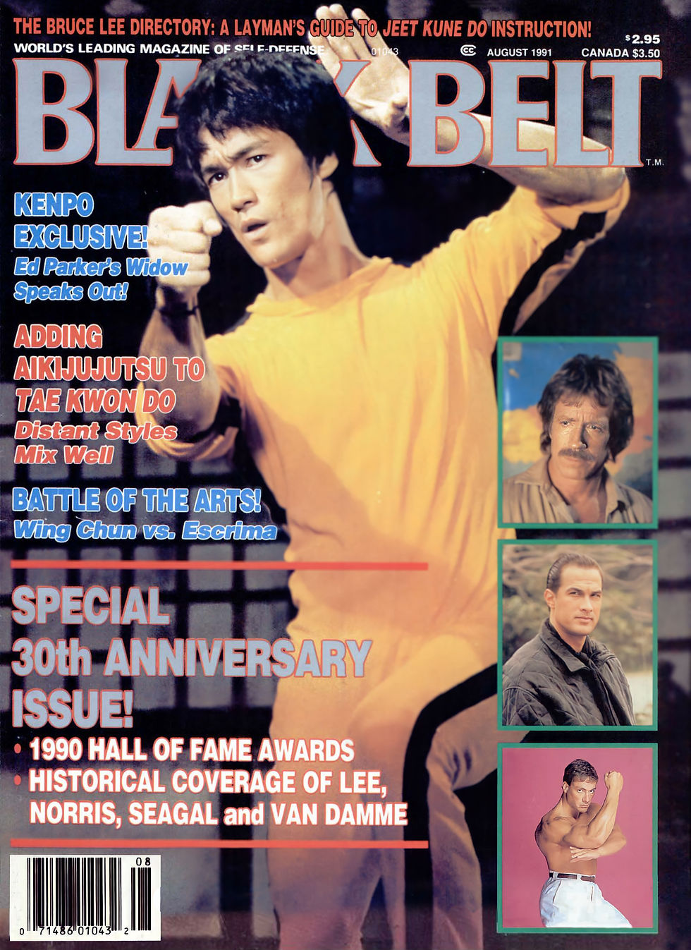 Bruce Lee on Black Belt Mag Cover
