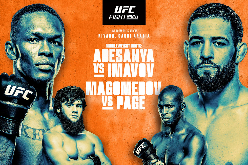UFC Fight Night: Adesanya vs. Imavov poster