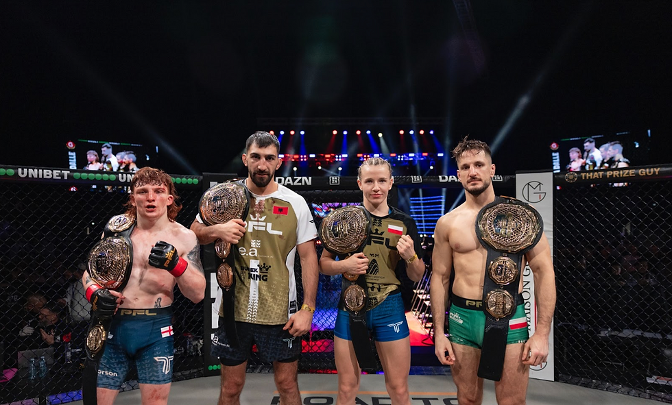 Four New Champions Crowned at PFL Europe Championship