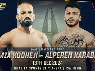 Hamza Kooheji Returns to Bahrain for BRAVE CF 91 for a bout Against Turkey's Kickboxing Star Alperen Karabulut