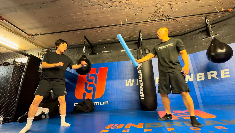 Arnold Chon conducting a training session
