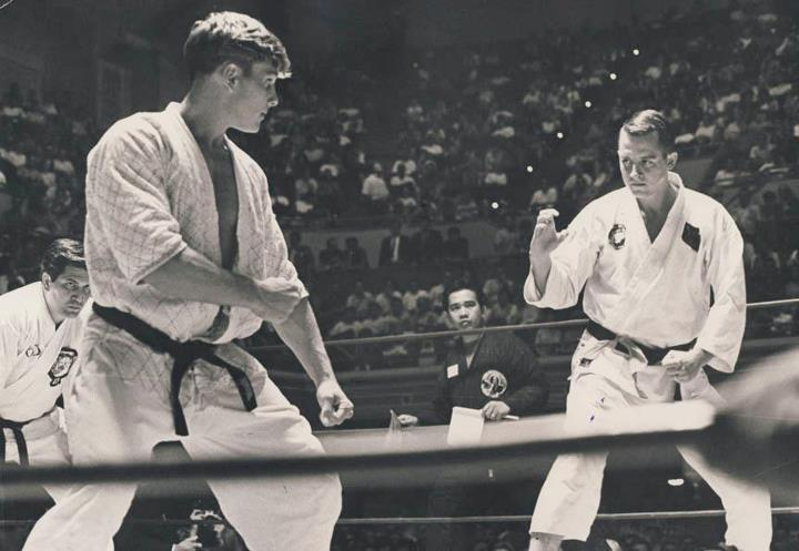 When Giants walked the land. Allen Steen Vs. Joe Lewis, Ed Parker referee, circa mid 1960's