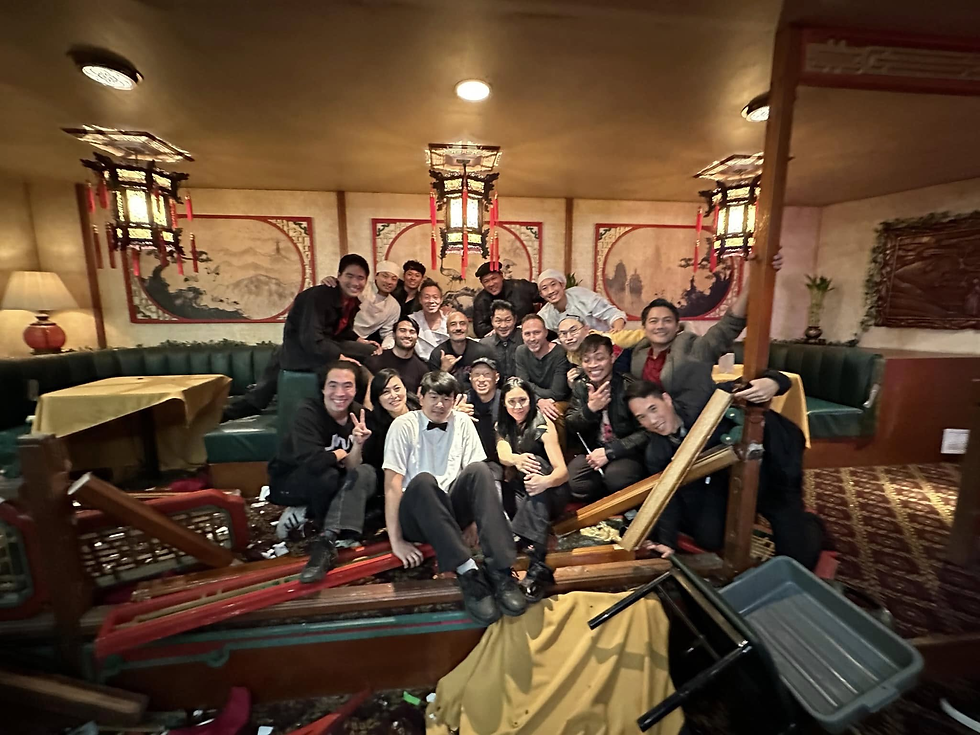 A group picture of the team behind the show