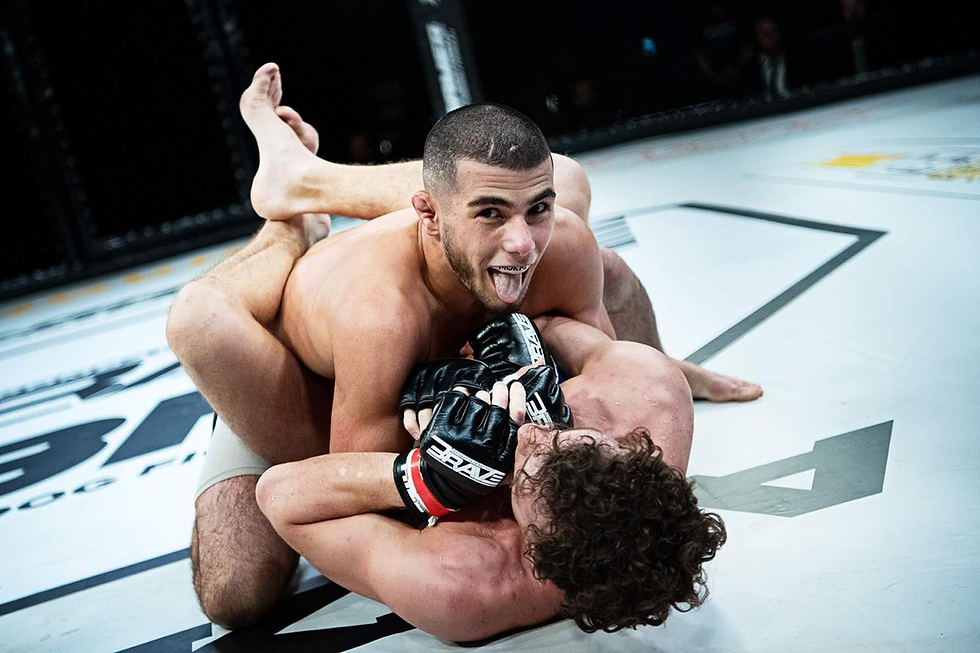 Mohammed Mokaev in the BRAVE CF cage