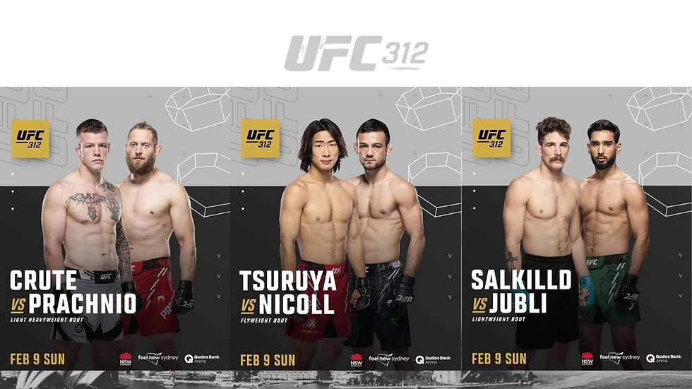 UFC 312 Sydney new fights