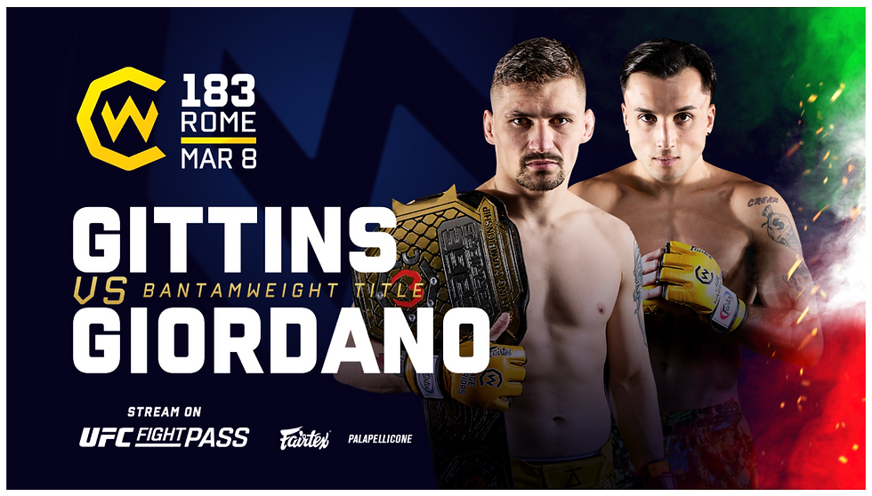 Cage Warriors 183 poster