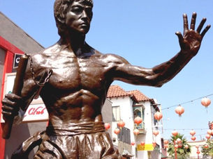 See Iconic Bruce Lee Sculpture in Los Angeles